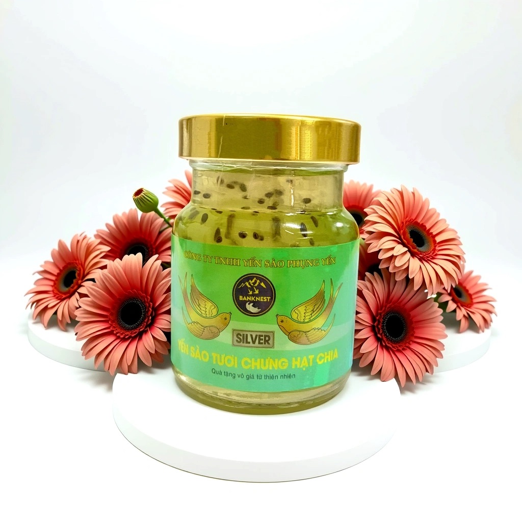 Yến sào tươi chưng hạt chia Silver