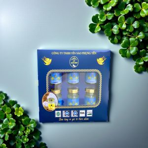 Combo 6 hũ yến sào tươi chưng collagen silver
